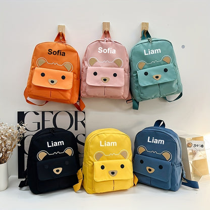 Customizable Bear Backpack — Personalized Embroidery for Kids