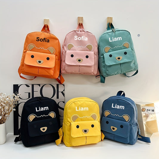 Customizable Bear Backpack — Personalized Embroidery for Kids